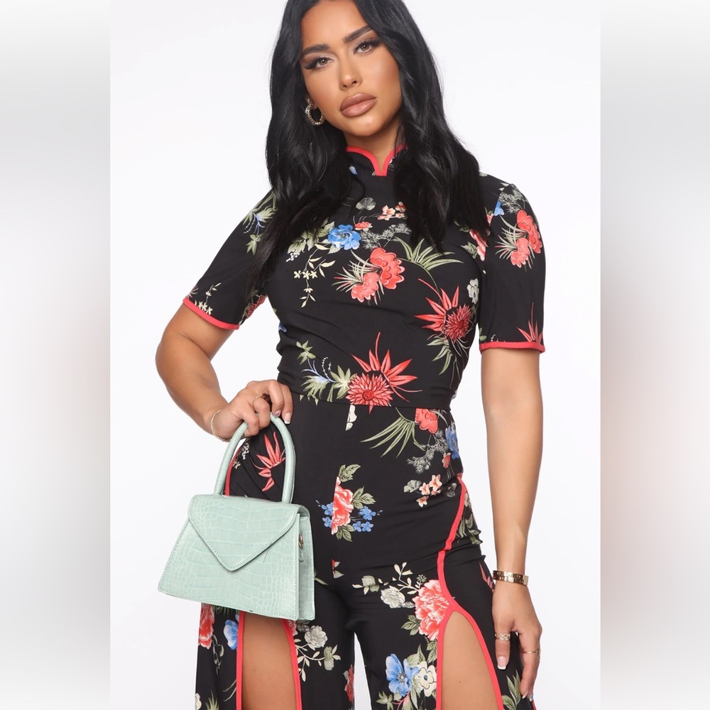 Meili Floral Suit